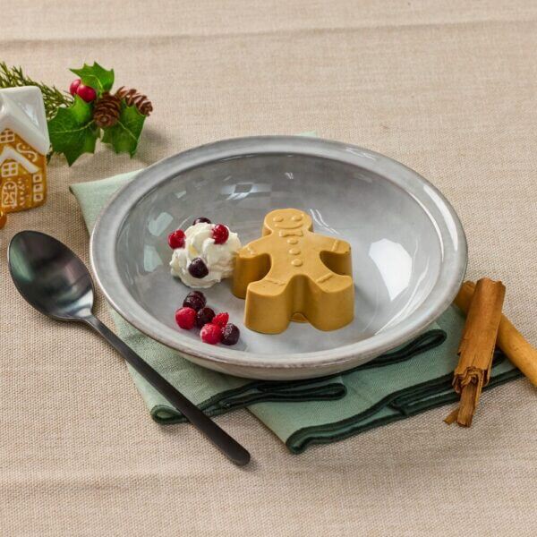 gingerbread man in a bowl