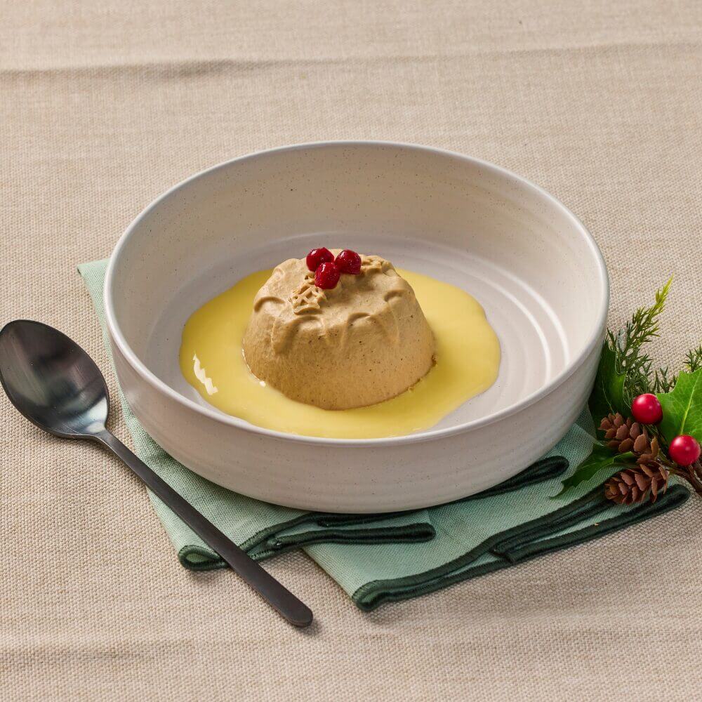 plum pudding in abowl