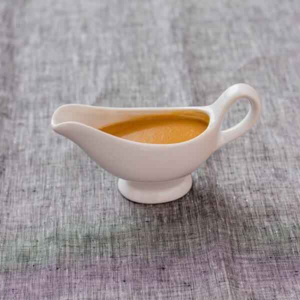 moderately thick traditional brown gravy in a jug