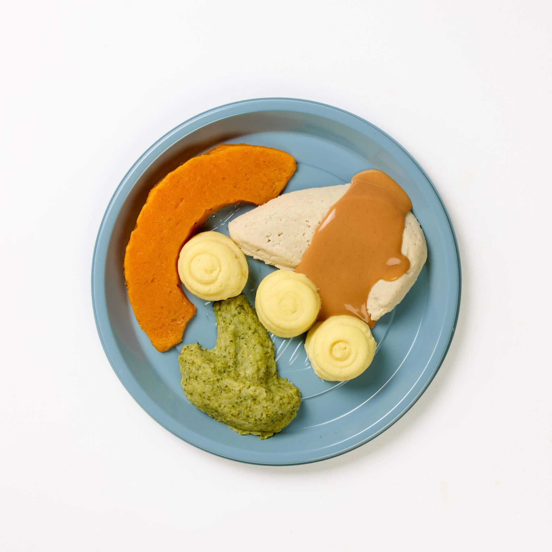 level 5 roast chicken and vegetables pre-plated meal