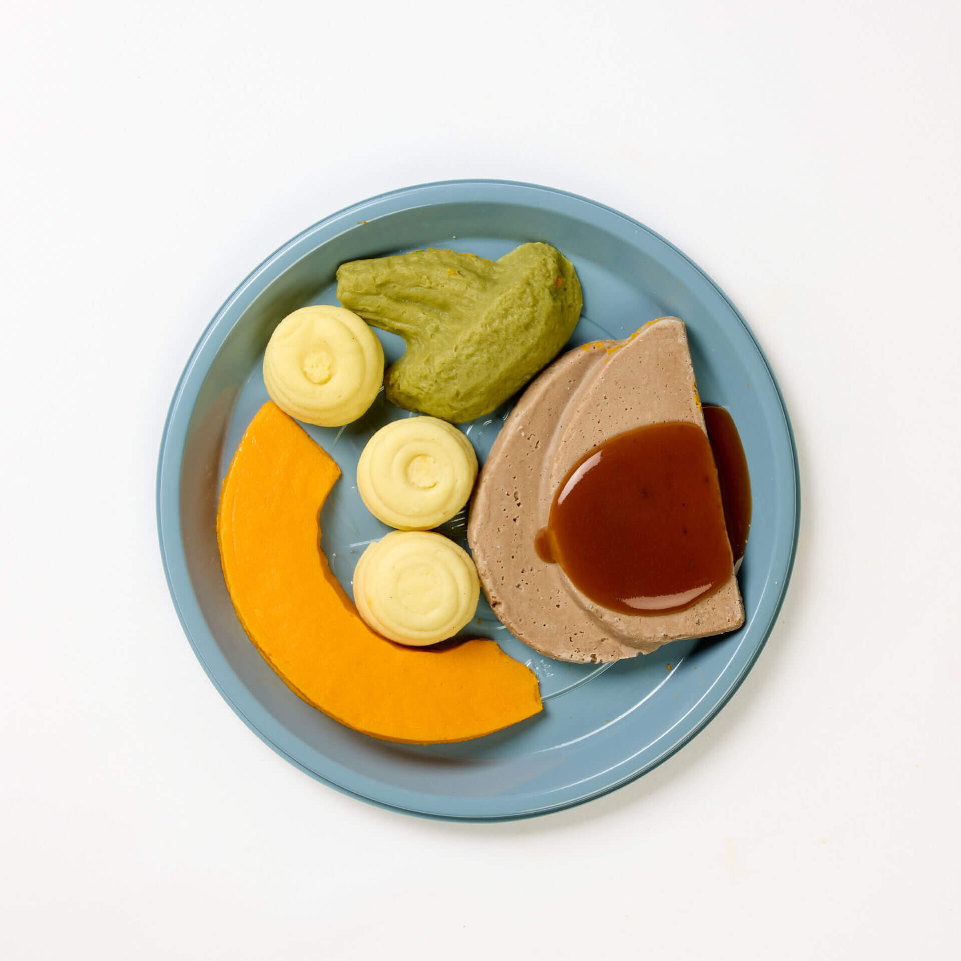 level 5 roast lamb and vegetables pre-plated meal