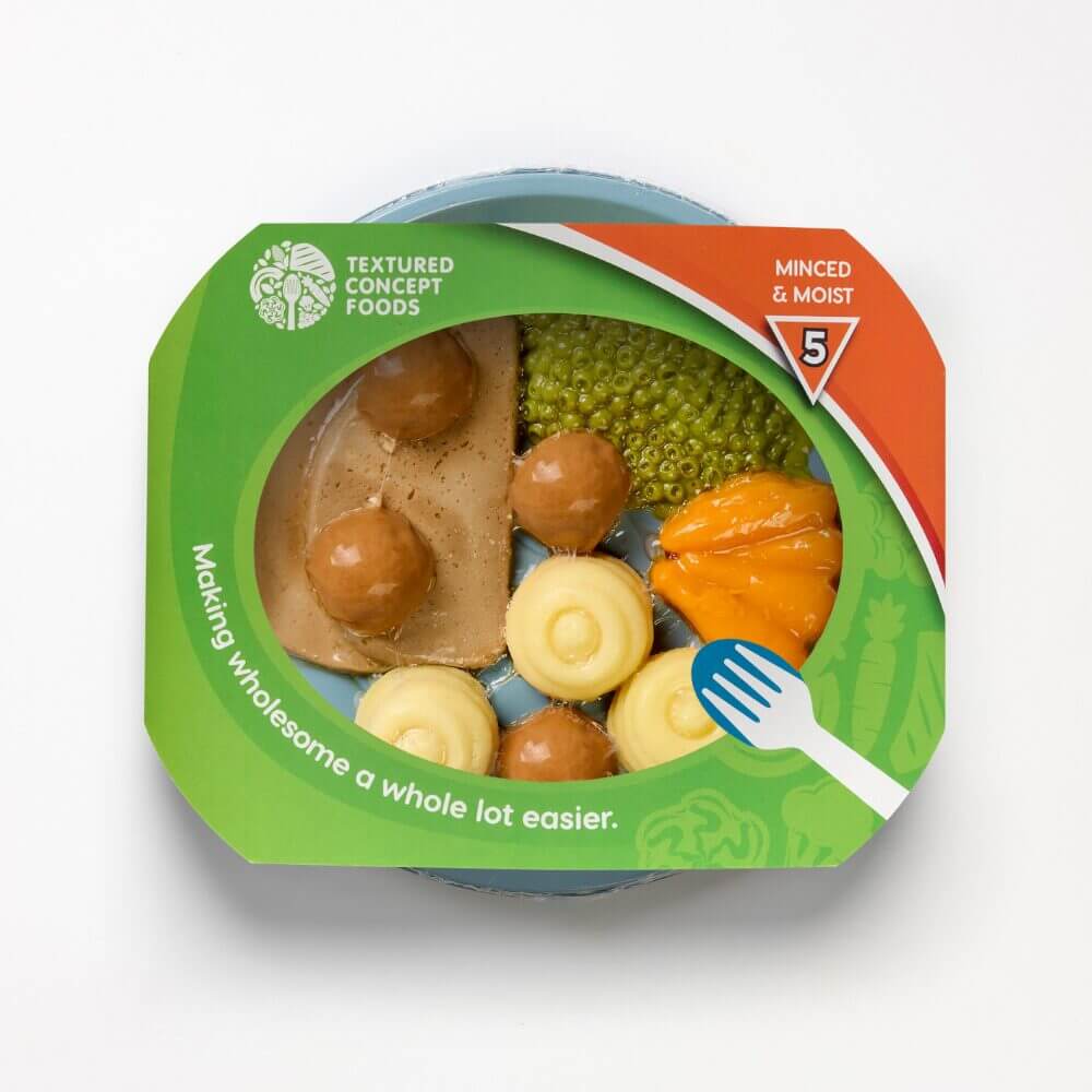 Roast Beef with Peas, Carrots, Mashed Potato & Classic Gravy - Minced & Moist - Image 3