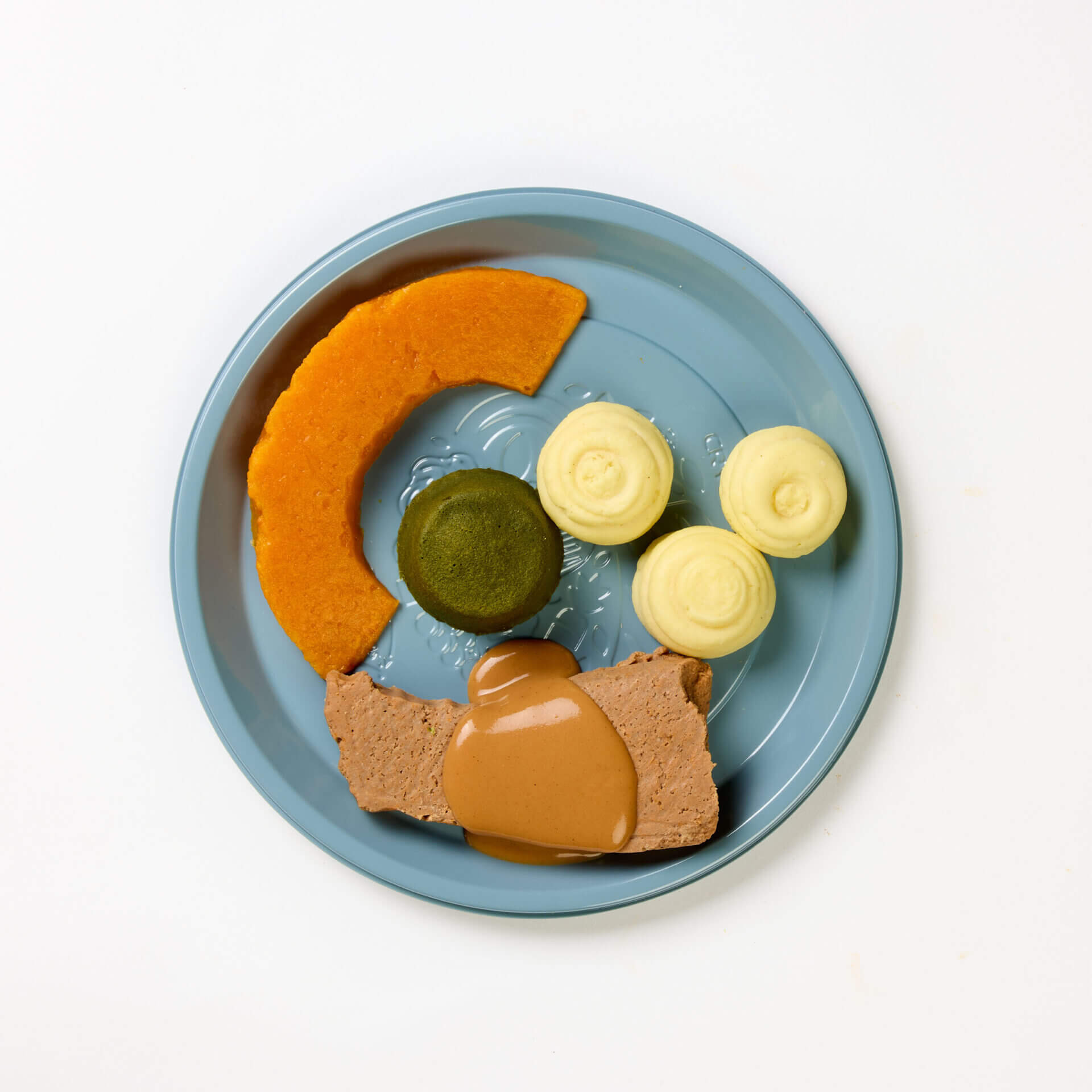 level 4 sirloin steak and vegetables pre-plated meal