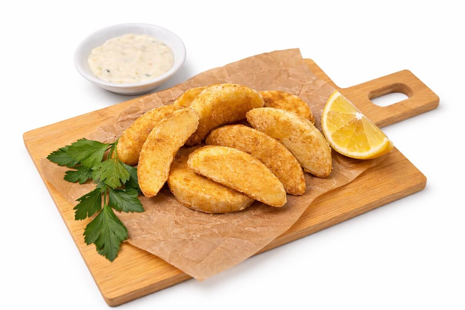 Seasoned Potato Wedges - Puree Level 4